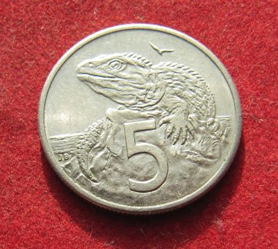 Лот: 19962723. Фото: 1. Новая Зеландия 5 центов, 1989... Австралия и Океания