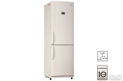 Лот: 15919681. Фото: 1. Холодильник LG GA-B409UEQA / бежевый... Холодильники, морозильные камеры