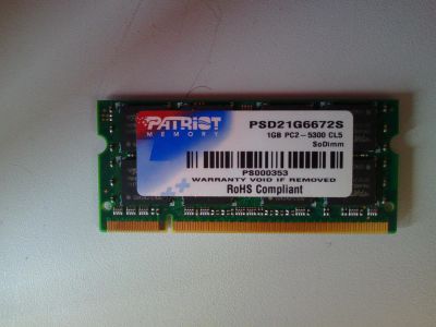 Лот: 9480880. Фото: 1. 1G Patriot Memory PSD21G6672 память... Оперативная память