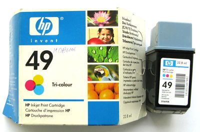 Лот: 3085560. Фото: 1. Картридж HP 49 Tri-colour (original... Картриджи, расходные материалы