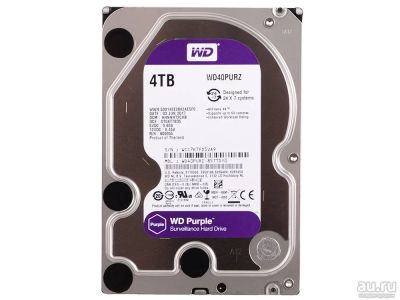 Лот: 17846801. Фото: 1. 3.5" 4Tb Western Digital WD40PURZ. Жёсткие диски (HDD)
