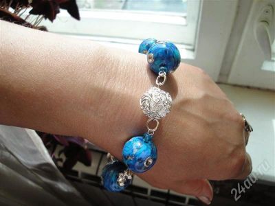 Лот: 434505. Фото: 1. Изделия из полимерной глины,браслет... Браслеты