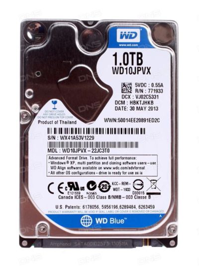 Лот: 8723520. Фото: 1. Жесткий диск WD Blue WD10JPVX... Жёсткие диски (HDD)