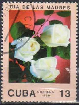 Лот: 21546544. Фото: 1. 1988. Куба. День матери - Цветы... Марки