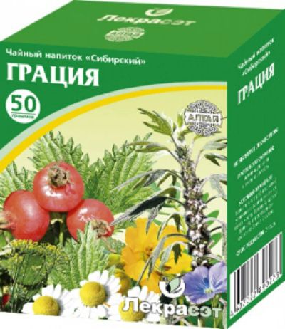 Лот: 6991627. Фото: 1. Сбор Грация для похудения, 50г. Антисептики, защитные средства, медицинские маски