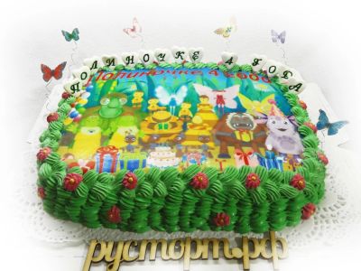 Лот: 7582340. Фото: 1. Фото торт "Лунтик и его друзья... Торты, пирожные