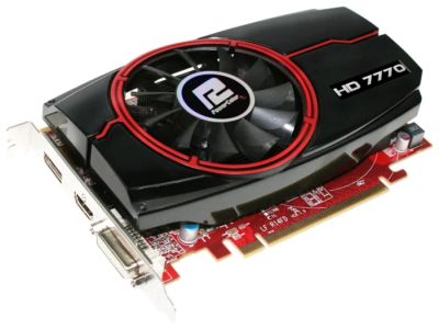 Лот: 4109120. Фото: 1. 1Gb PCI-E DDR-5 PowerColor AX7770... Видеокарты