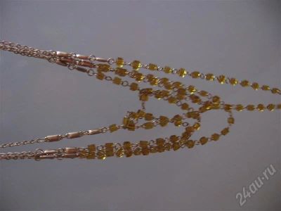 Лот: 354084. Фото: 1. бусы под золото. Цепочки
