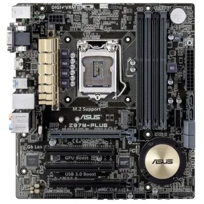 Лот: 19971179. Фото: 1. Asus H97M Plus. Материнские платы