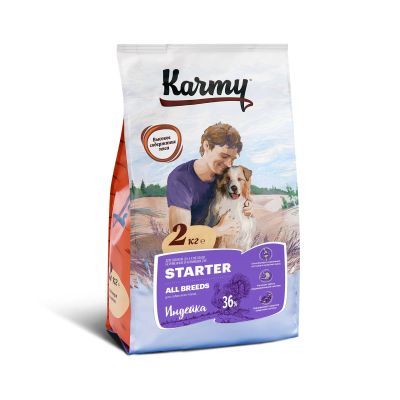 Лот: 12365850. Фото: 1. Karmy Starter - для щенков от... Корма