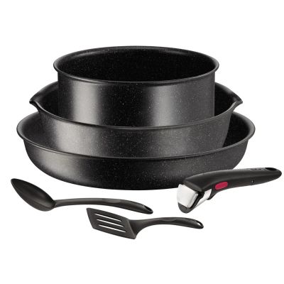 Лот: 24527862. Фото: 1. Набор посуды Tefal Ingenio Black... Сервизы, наборы посуды