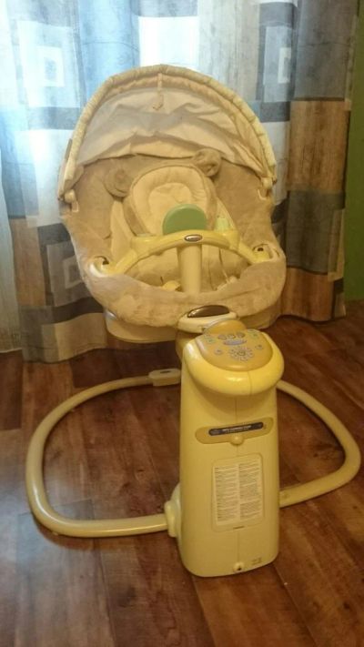 Лот: 10307882. Фото: 1. Качели Graco Sweetpeace. Ходунки, прыгунки, качели