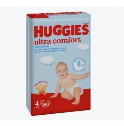 Лот: 25553230. Фото: 1. Подгузники Huggies Ultra Comfort... Детская гигиена