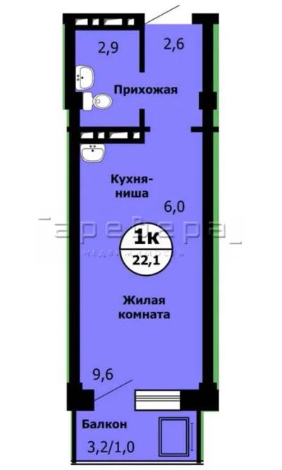 Лот: 19826948. Фото: 1. 1-комнатная квартира на пр-кт... Квартиры, студии