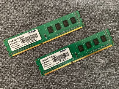 Лот: 19543251. Фото: 1. Patriot 4GB (2 x 2GB) DDR3 dimm... Оперативная память