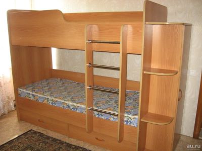 Лот: 8075388. Фото: 1. Двухярусная кровать в отличном... Кровати