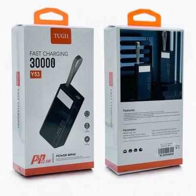 Лот: 25795154. Фото: 1. POWER BANK WUW TUGII-Y53 30000mAh... Внешние, портативные аккумуляторы для смартфонов (Power bank)
