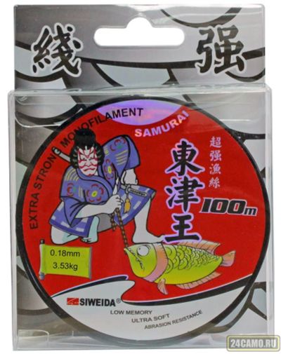 Лот: 13154266. Фото: 1. Леска SWD "Samurai" (ST3) 100м... Леска, блесны, крючки, мормышки