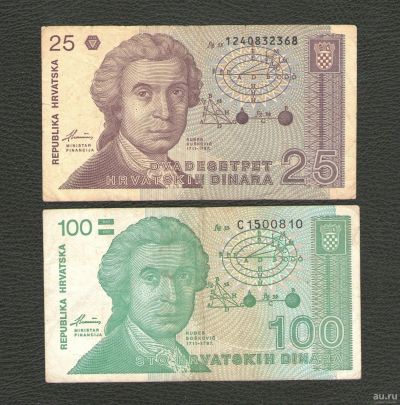 Лот: 12725559. Фото: 1. Банкноты Хорватии (из обращения... Европа