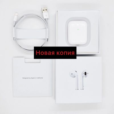 Лот: 16170546. Фото: 1. AirPods 2 копия 2020. Дисплеи, дисплейные модули, тачскрины