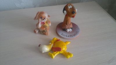 Лот: 5704847. Фото: 1. 3 Собачки,одним лотом. Фигурки, статуэтки