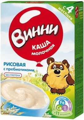 Лот: 9486666. Фото: 1. Каша молочная рисовая с пребиотиками... Детское питание