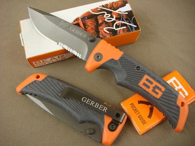 Лот: 1949501. Фото: 1. Складной нож Gerber Bear Grylls. Ножи, топоры