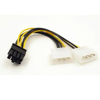 Лот: 17587347. Фото: 1. 6 штук 2*4 Pin IDE - 6 pin PCI-E... Шлейфы, кабели, переходники