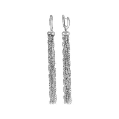 Лот: 23881403. Фото: 1. Серьги TALANT из серебра. Серьги, каффы