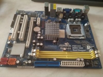 Лот: 18845555. Фото: 1. Материнская плата ASRock G41M-GS. Материнские платы