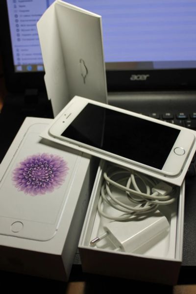 Лот: 8483356. Фото: 1. Apple Iphone 6 16 gb, комплект... Смартфоны