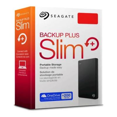 Лот: 9145174. Фото: 1. Seagate Backup Plus Slim 1TB. Внешние жесткие диски