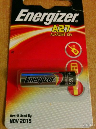 Лот: 12792709. Фото: 1. Батарейка A27 / 12 V Energizer. Батарейки, аккумуляторы, элементы питания