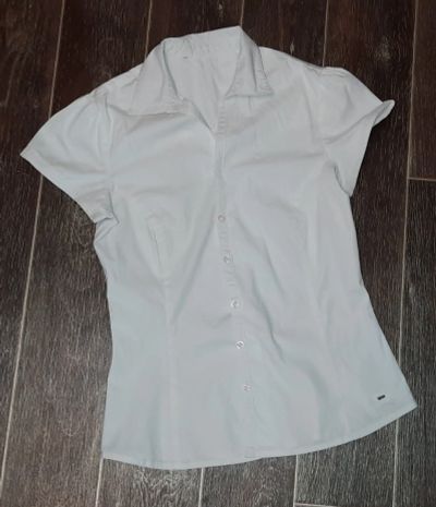 Лот: 15862932. Фото: 1. Белая женская блузка (Mango). Блузы, рубашки