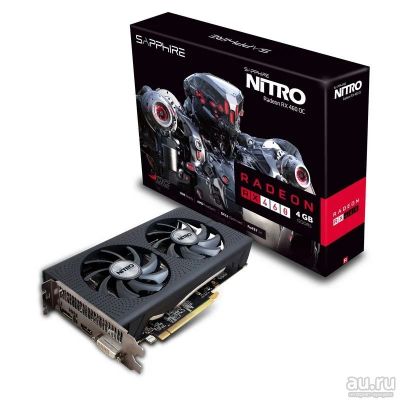 Лот: 8737967. Фото: 1. Видеокарта Sapphire Nitro RX 460... Видеокарты