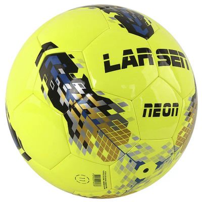 Лот: 22369451. Фото: 1. Мяч футбольный Larsen Neon Lime... Мячи, ракетки, шайбы, клюшки