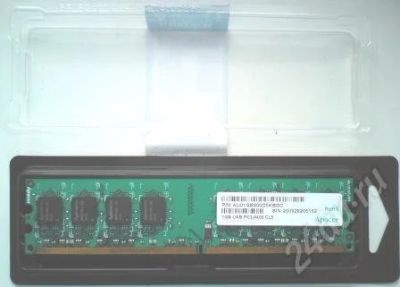 Лот: 249890. Фото: 1. Память DDR2 1024MB PC2-6400 800MHz. Оперативная память