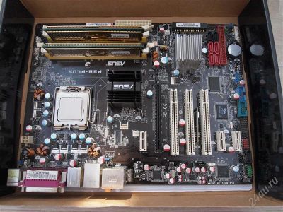 Лот: 1236677. Фото: 1. Материнка Asus P5B-Plus c пультом... Материнские платы