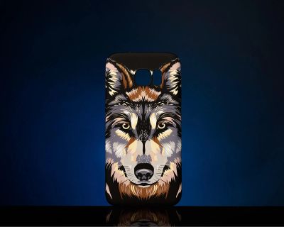 Лот: 19916110. Фото: 1. Кейс UMKU Samsung S7 Волк добрый. Чехлы, бамперы