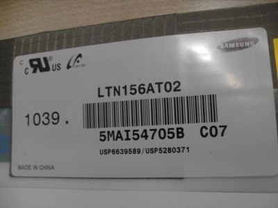Лот: 4887555. Фото: 1. матрица для ноутбука 15,6" LTN156AT02... Матрицы для дисплея