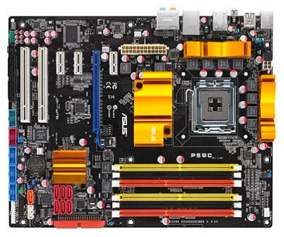 Лот: 10181503. Фото: 1. Материнская плата 775 Asus P5QC... Материнские платы