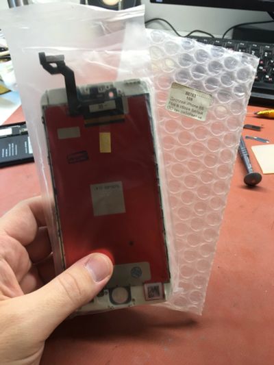 Лот: 18731948. Фото: 1. Дисплей iphone 6s plus белый копия. Дисплеи, дисплейные модули, тачскрины