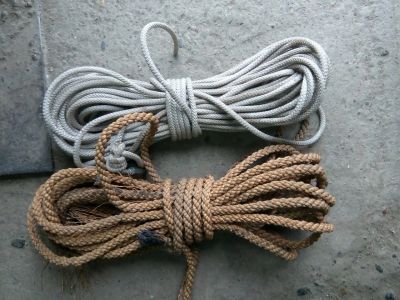 Лот: 14372995. Фото: 1. веревки 2шт. Верёвки, шпагат