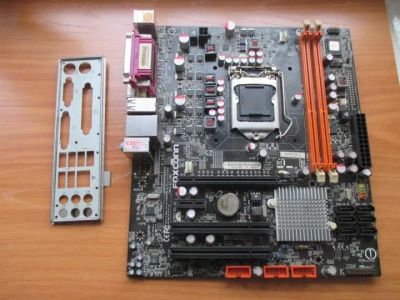 Лот: 10793162. Фото: 1. Материнская плата Foxconn H55MXV... Материнские платы