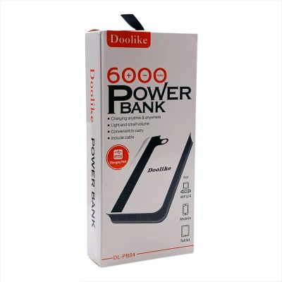 Лот: 22146935. Фото: 1. POWER BANK DOOLIKE 6000 mAh DL-PB... Внешние, портативные аккумуляторы для смартфонов (Power bank)