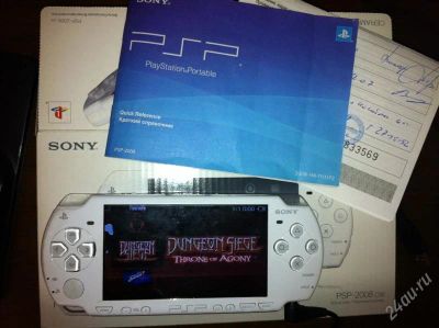 Лот: 1058030. Фото: 1. psp slim 2008 light б/у с рубля... Игровые приставки, консоли