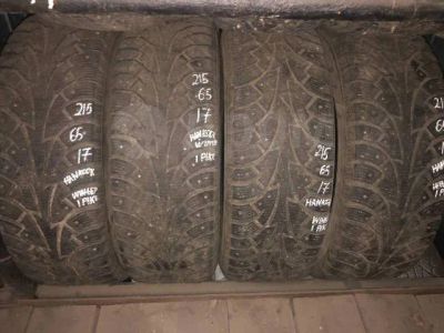 Лот: 25059725. Фото: 1. (4шт) 215-65-17 Hankook Winter... Шины