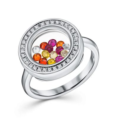 Лот: 23787788. Фото: 1. Серебряное кольцо с корундом и... Кольца, перстни