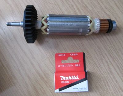 Лот: 25254333. Фото: 1. Ротор + щётки для болгарки Makitа... Запчасти