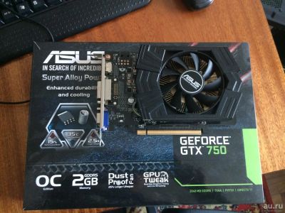 Лот: 8568638. Фото: 1. Asus GTX 750 OC. Видеокарты